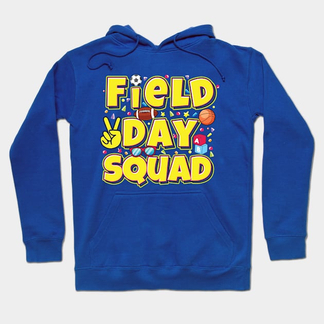 Field Day squad Let The Games Begin Kids Teachers Field Day 2022 Hoodie by UNXart